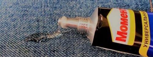 Как убрать засохший суперклей с одежды. Способы выведения супер клея с одежды в домашних условиях