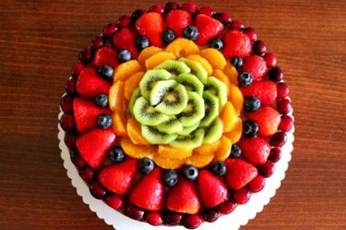 Украшение торта фруктами и сладостями. Какие сладости подойдут для украшения торта 12