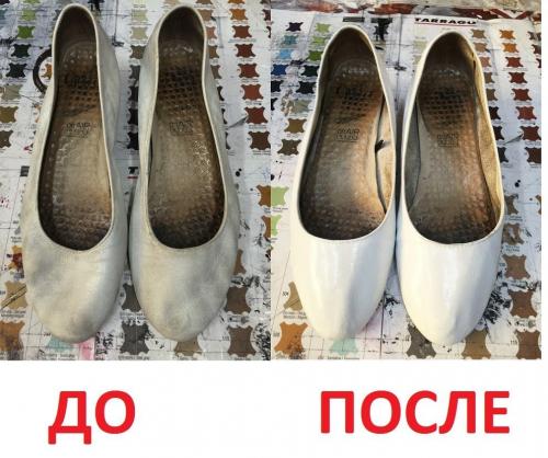 Как убрать белые полосы с черной лаковой обуви. Как убрать полосу с темной обуви