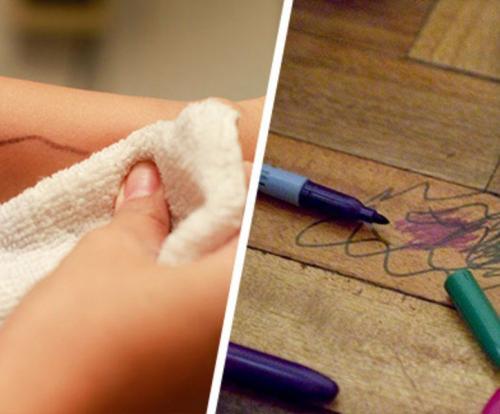 Чем отмыть фломастер с двери. 12 способов отмыть фломастер с кожи