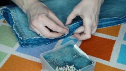 Как ушить джинсы по внутреннему шву. Как заузить джинсы по внутреннему шву