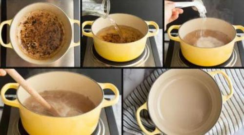 Как отмыть пригоревшую кастрюлю от каши. Чем вычистить пригоревшее дно и стенки кастрюли