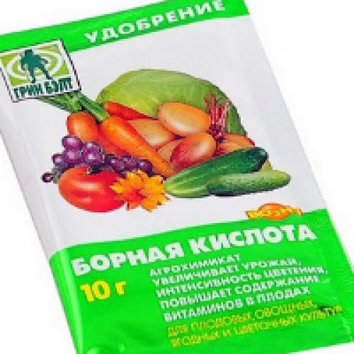 Борная кислота от насекомых на огороде. Борная кислота в огороде