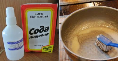 Как очистить посуду от многолетнего нагара и застарелого жира. 