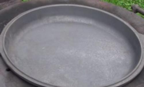 Как правильно обжечь чугунный казан в первый раз. Готовим казан