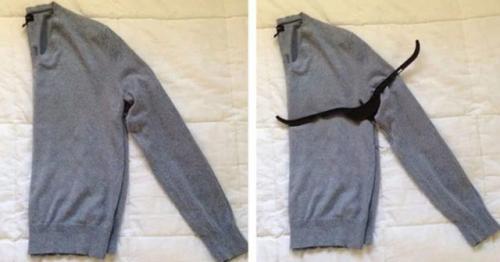 Как складывать кофту. Как сложить кофту