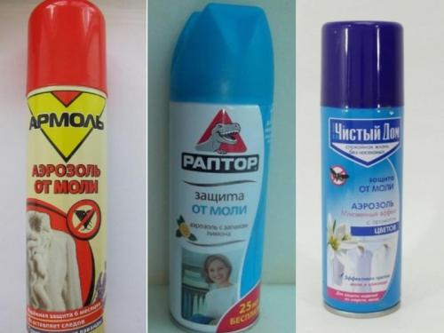 Лучшее средство от моли в квартире. Аэрозоли от моли