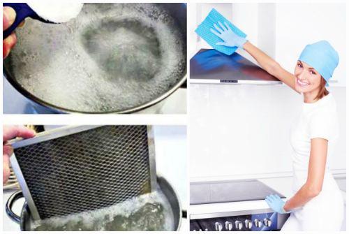 Как отмыть вытяжку от жира в домашних условиях содой и уксусом. Народные рецепты очищения внутренних деталей