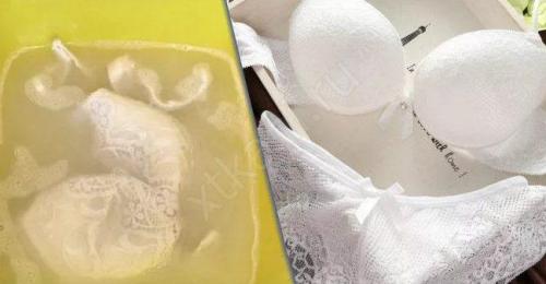 Как отстирать белый лифчик в домашних условиях. Как отстирать белоснежный лифчик?
