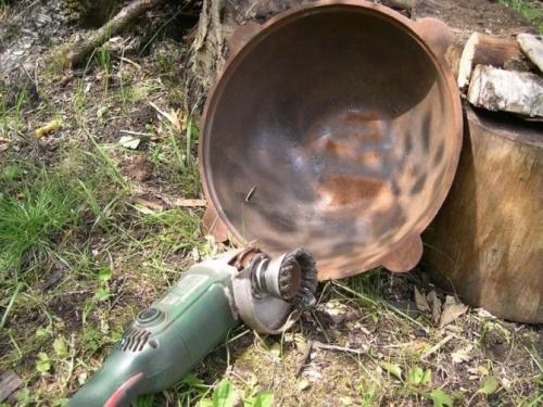 Как почистить казан от ржавчины в домашних условиях. Как очистить казан из чугуна от ржавчины внутри
