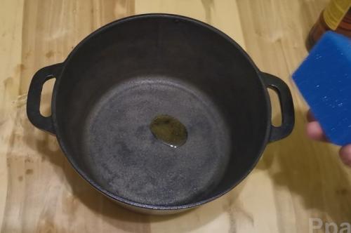 Обработка нового или поржавевшего казана. Воронение чугунного казана