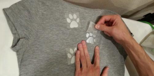 Термонаклейки, как приклеить. Стандартное наклеивание. 09