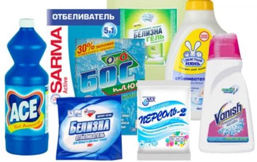 Хороший отбеливатель для белого. Обзор лучших отбеливателей для белья