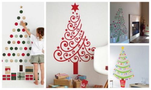 Украсить стену на Новый год. Как украсить комнату на Новый год декором из бумаги, сделанным своими руками 04