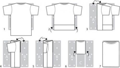 Как быстро сложить футболку схема. Как быстро свернуть футболку: схемы и практичные рекомендации 02 Как быстро сложить футболку схема. Как быстро свернуть футболку: схемы и практичные рекомендации 02