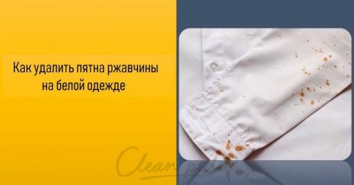 Чем вывести ржавчину с одежды в домашних условиях. Как отстирать ржавчину с одежды