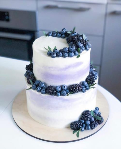 Украшение торта ягодами. Украшение торта голубикой в домашних условиях: 28 идей с фото